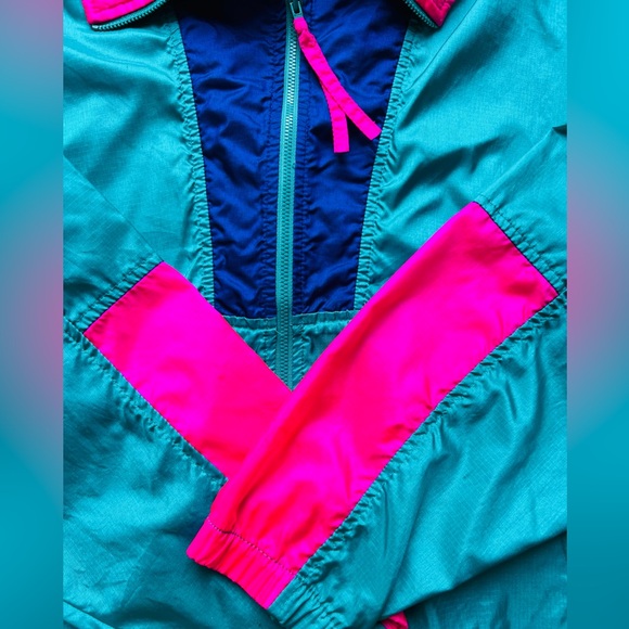 VTG Columbia Women's Colorblock Lightweight
Windbreaker Jacket Thin SZ:L - Picture 11 of 11